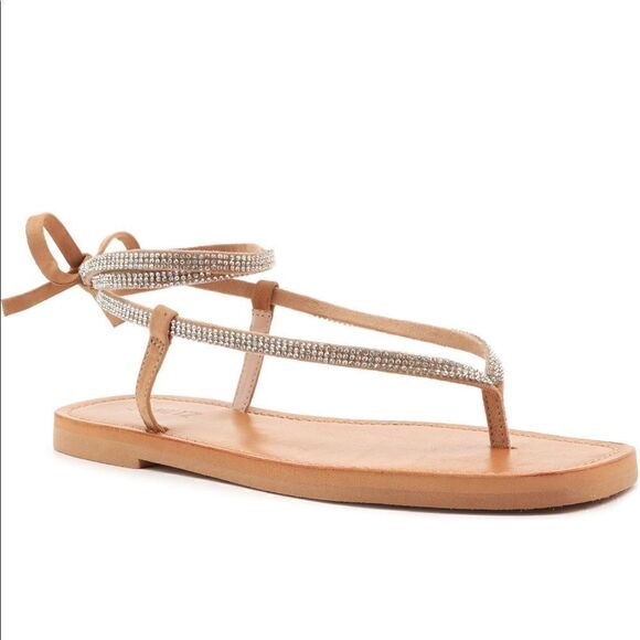 SCHUTZ Shoes - Schutz Women’s Abdullah leather thong flat wraps sandal size 6; 6,5 and 8,5 NiB
